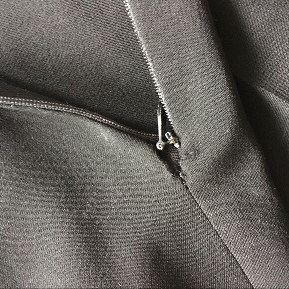 Jil SANDER High Waist Side Zip Trouser Pant Black 6 - Picture 5 of 13